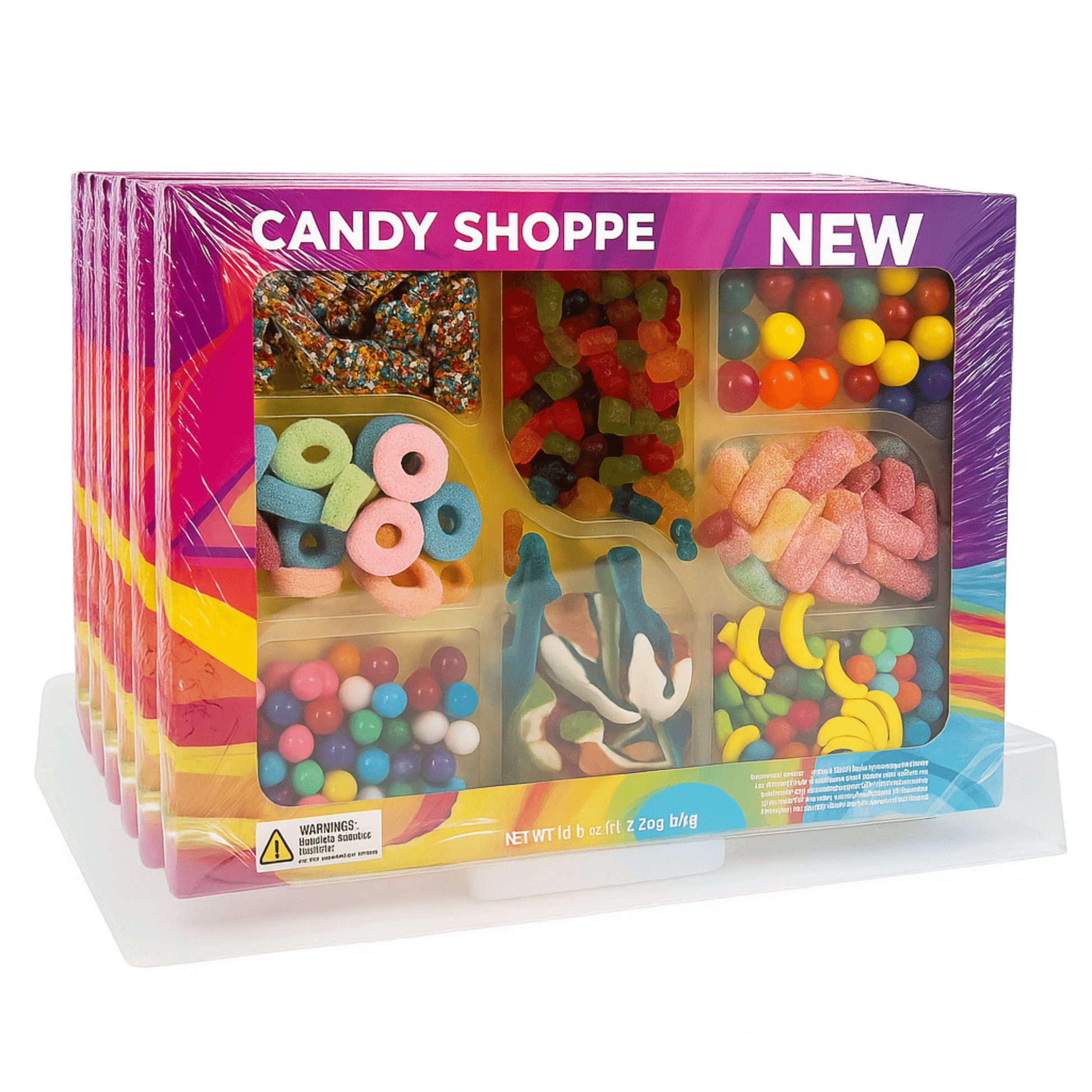 Nassau Candy Shoppe Classics Charcuterie Board – 18.3 oz Candy Tray with Gummies, Fruit Sours & Gumballs – Ready - to - Serve Candy Board Gift - Tree Treasures