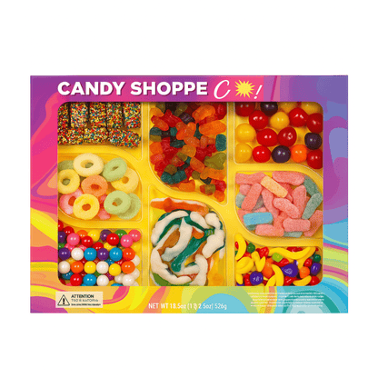 Nassau Candy Shoppe Classics Charcuterie Board – 18.3 oz Candy Tray with Gummies, Fruit Sours & Gumballs – Ready - to - Serve Candy Board Gift - Tree Treasures