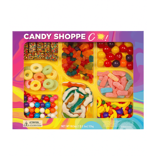 Nassau Candy Shoppe Classics Charcuterie Board – 18.3 oz Candy Tray with Gummies, Fruit Sours & Gumballs – Ready - to - Serve Candy Board Gift - Tree Treasures