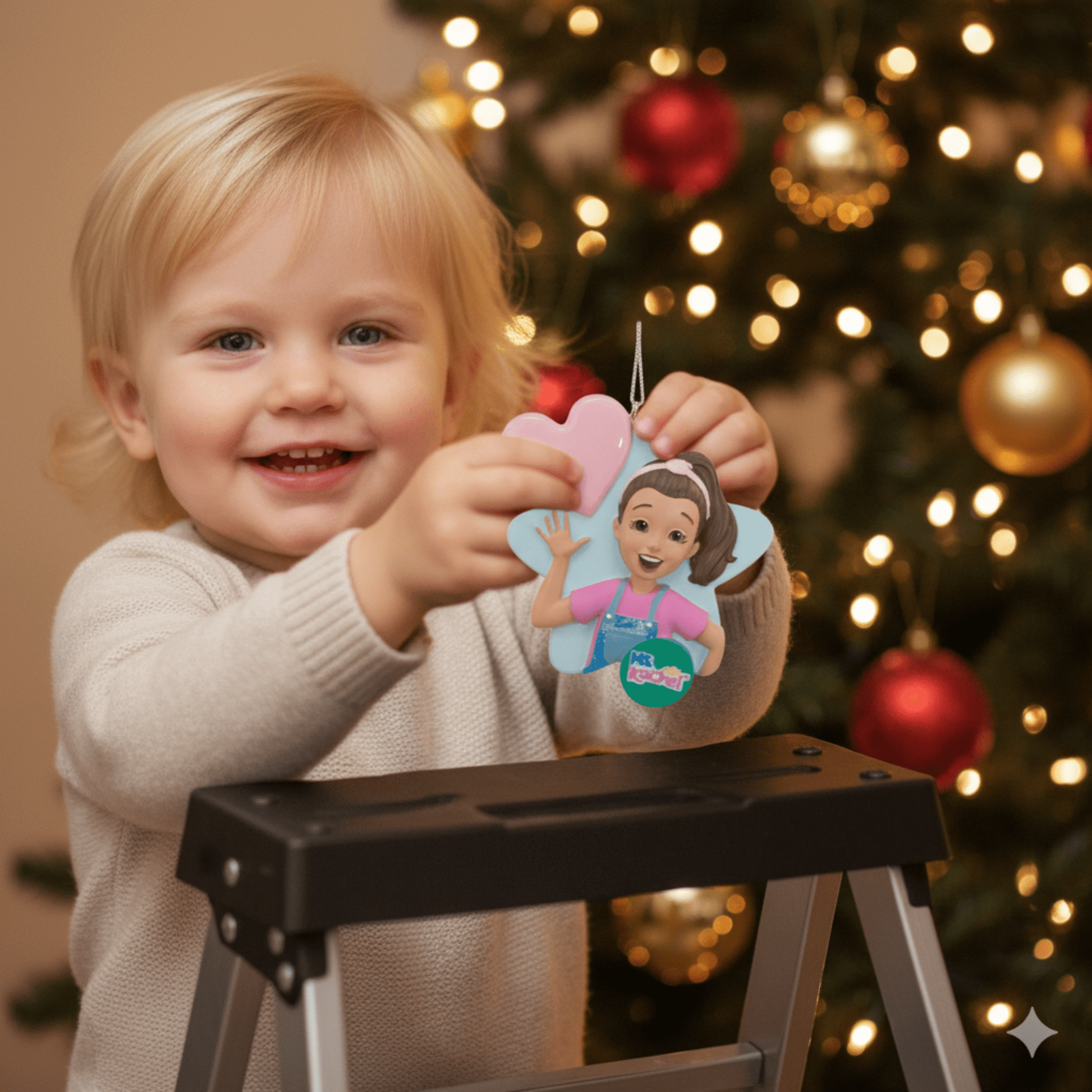NOW AVAILABLE! Ms. Rachel™ Heart Ornament – Customizable Holiday Decor - Tree Treasures