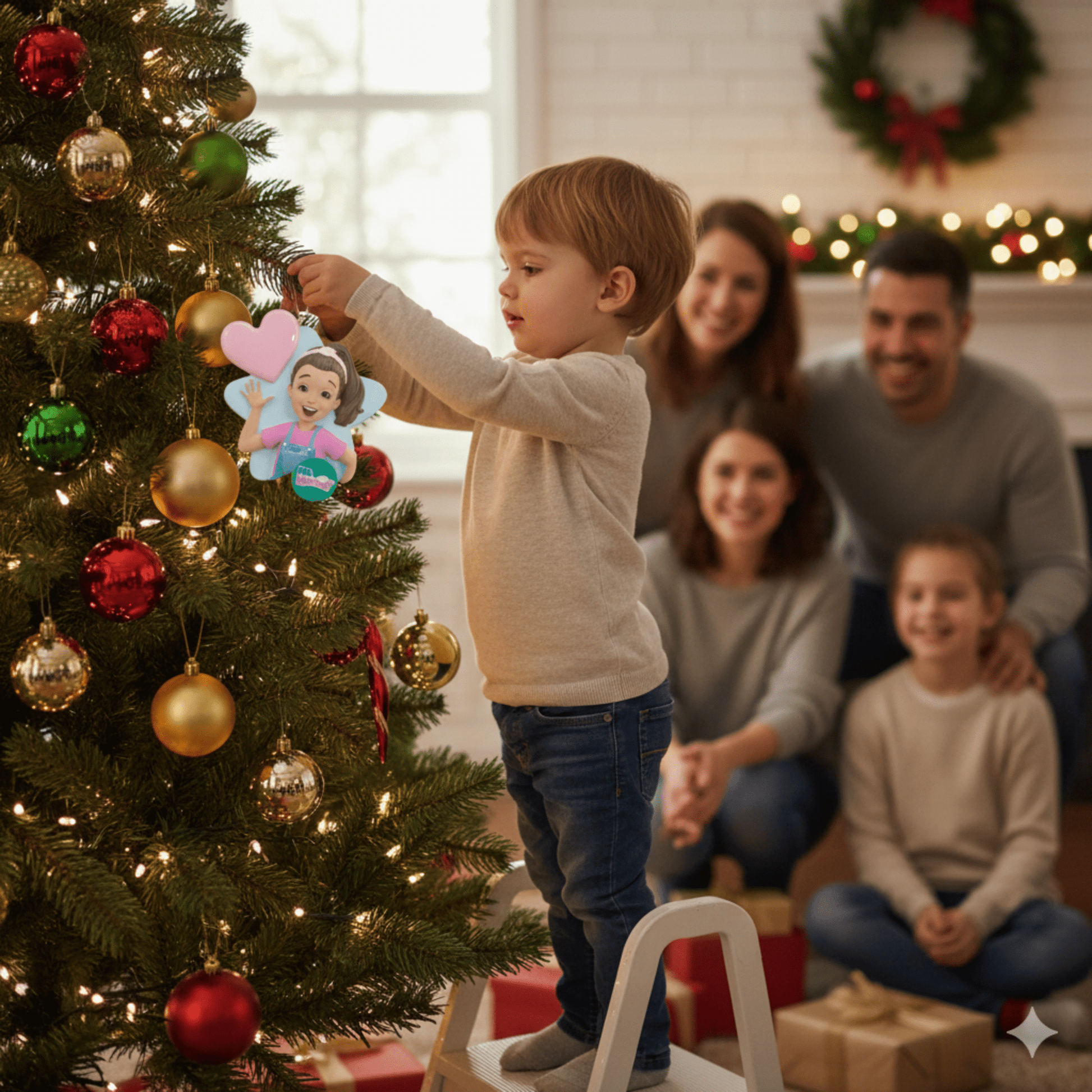 NOW AVAILABLE! Ms. Rachel™ Heart Ornament – Customizable Holiday Decor - Tree Treasures