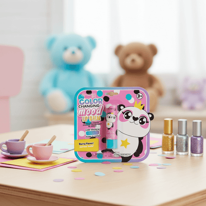 Panda Color - Changing Mood Lip Balm – Pink Plastic, Berry Flavor - Tree Treasures