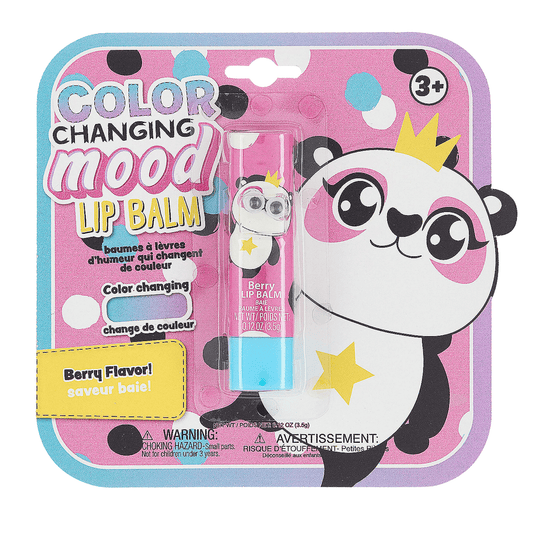 Panda Color - Changing Mood Lip Balm – Pink Plastic, Berry Flavor - Tree Treasures