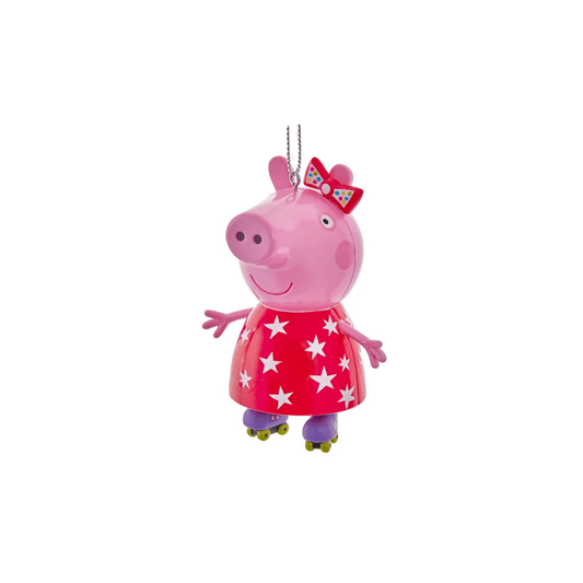 Peppa Pig™ With Skates Ornament – Adorable Christmas Tree Decoration by Kurt Adler - Tree Treasures