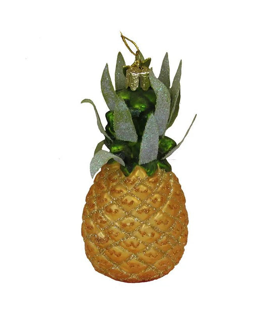 Pineapple Glass Ornament – Noble Gems Christmas Collection - Tree Treasures