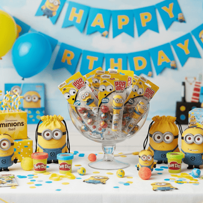 POP UPS! Minions Lollipop Holder 1.26 oz – Includes 3 Chupa Chups - Tree Treasures