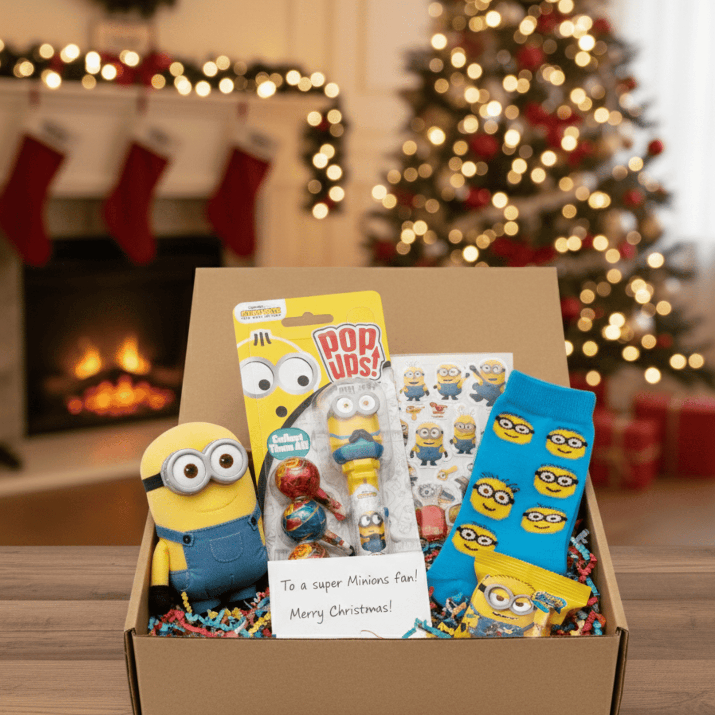 POP UPS! Minions Lollipop Holder 1.26 oz – Includes 3 Chupa Chups - Tree Treasures