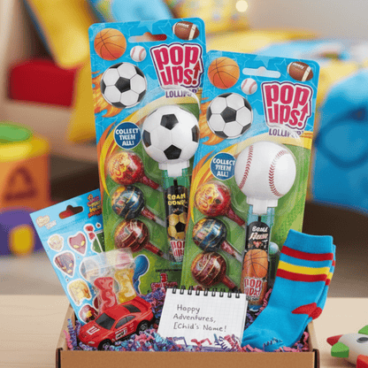 POP UPS! Sports Balls Lollipop 1.26 oz – Includes 3 Chupa Chups Refill - Tree Treasures