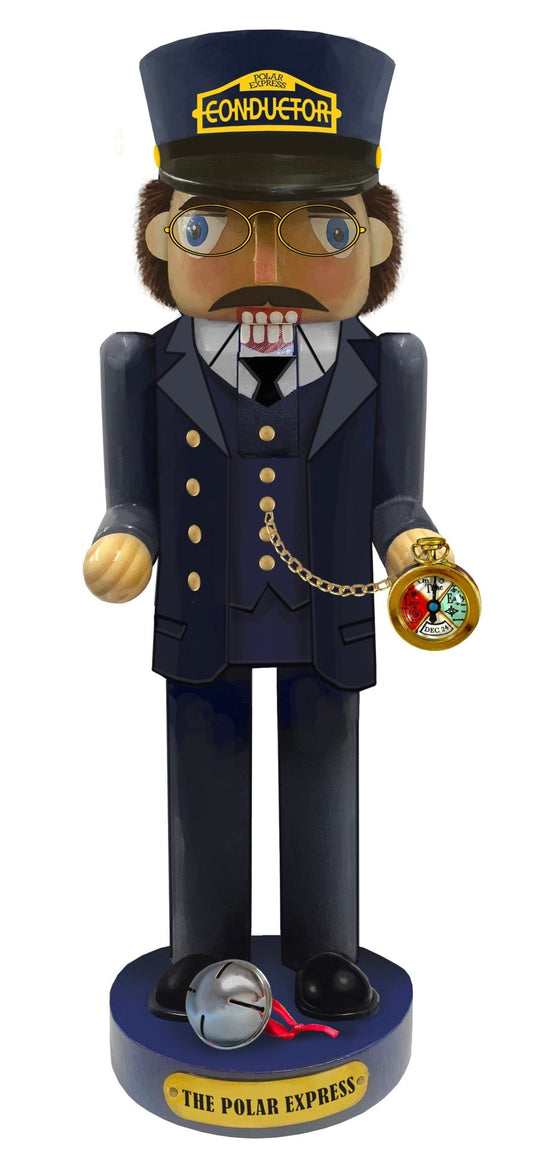 *PRESALE* 10" Polar Express™ Conductor Nutcracker - Tree Treasures