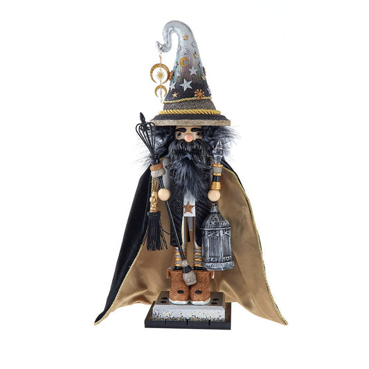 *PRESALE* 18" Hollywood Nutcrackers™ Black & Gold Wizard Nutcracker - Tree Treasures