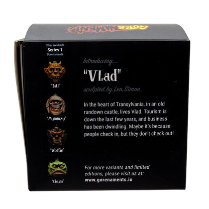 *PRESALE* Gorenaments® Glass Christmas "Vlad" Vampire Ornament - Tree Treasures