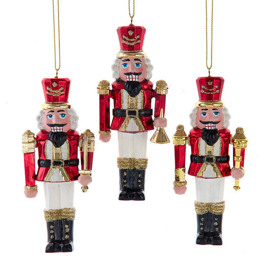 *PRESALE* Red & Gold Nutcracker Ornaments, 3 Assorted - Tree Treasures