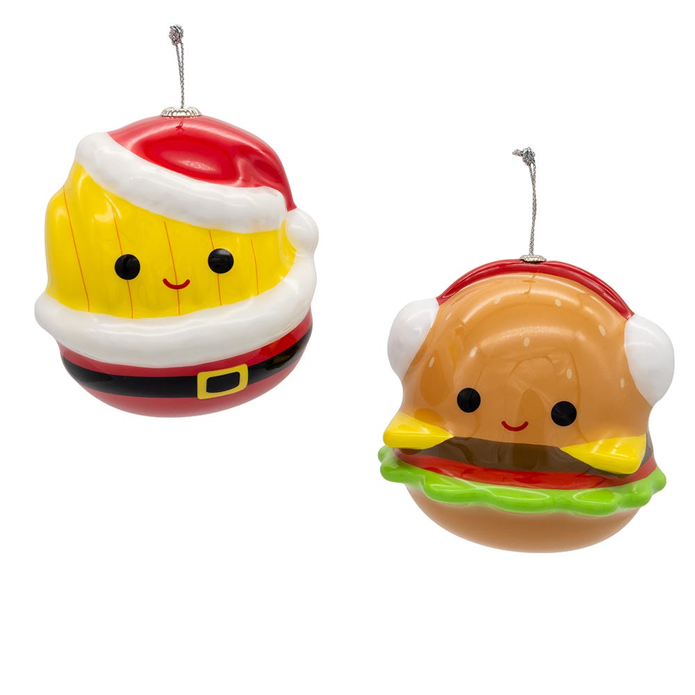 *PRESALE* Squishmallows® Floyd & Carl Christmas Ornaments, 2 Set - Tree Treasures