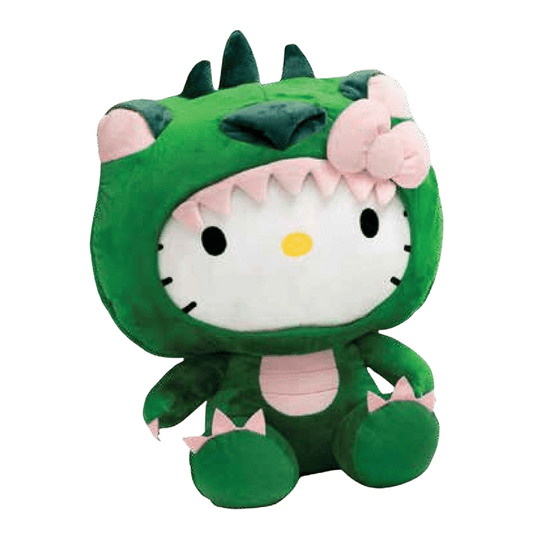 Sanrio Hello Kitty Plush – 9.5" Stuffed Character in Green Dragon Costume - Tree Treasures