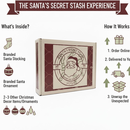 Santa’s Secret Stash – A Christmas Mystery Box (Mini, Standard, Deluxe) - Tree Treasures