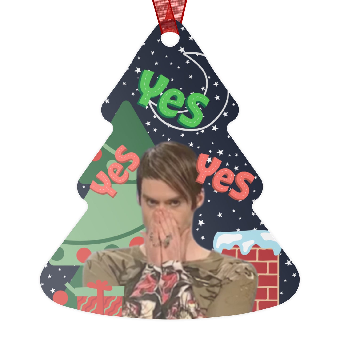 Stefon Christmas Ornament “Yes Yes Yes” Club Kid Ornament • Pop Culture Christmas Decor • NYC Nightlife Meme Ornament - Tree Treasures