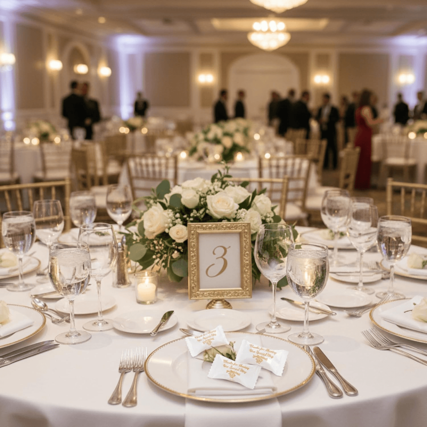 Thank You Wedding Butter Mints – 216ct Individually Wrapped Mints (Gold Wrapper) - Tree Treasures