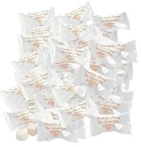 Thank You Wedding Butter Mints – 216ct Individually Wrapped Mints (Gold Wrapper) - Tree Treasures