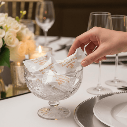 Thank You Wedding Butter Mints – 216ct Individually Wrapped Mints (Gold Wrapper) - Tree Treasures