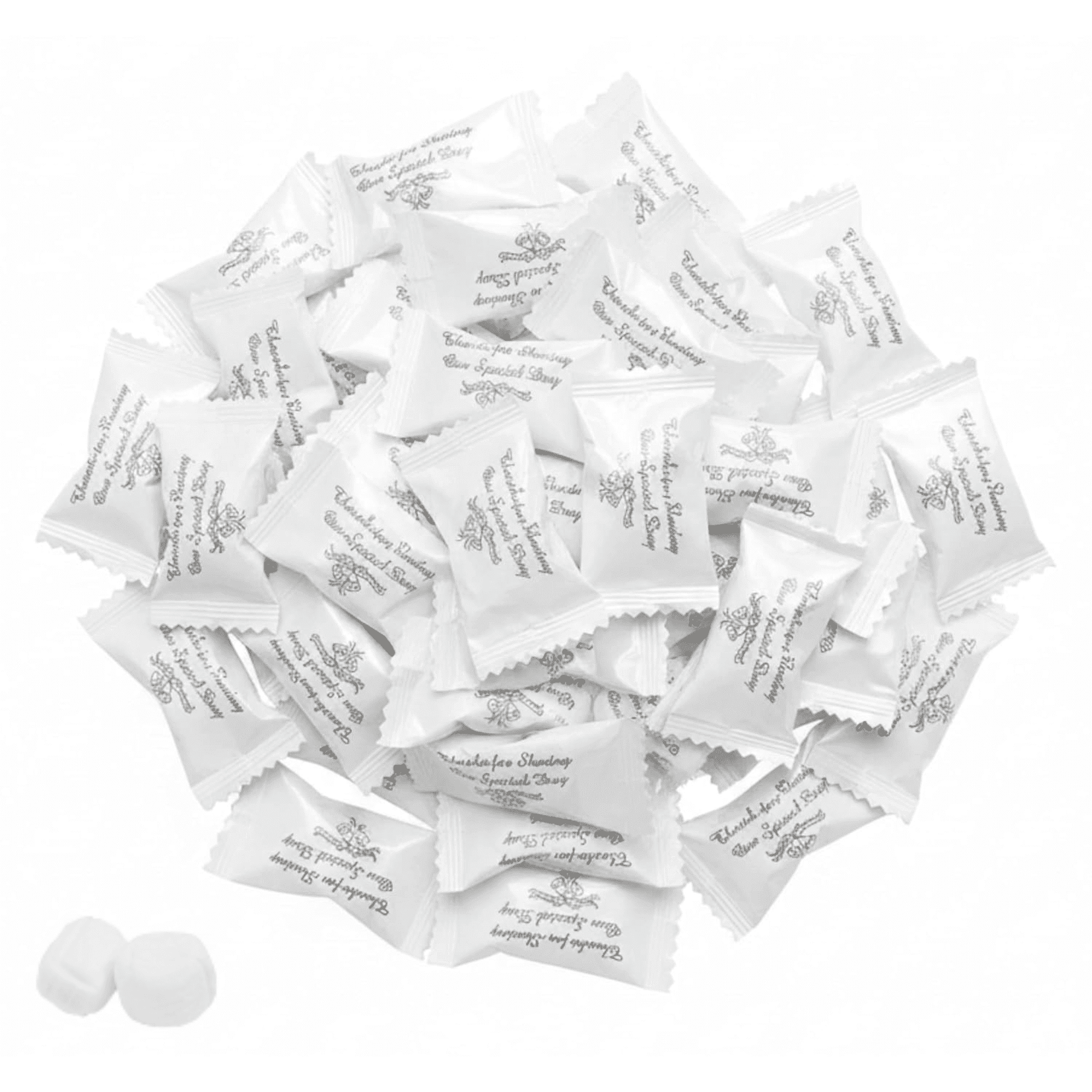 Thank You Wedding Butter Mints – 216ct Individually Wrapped Mints (Silver Wrapper) - Tree Treasures