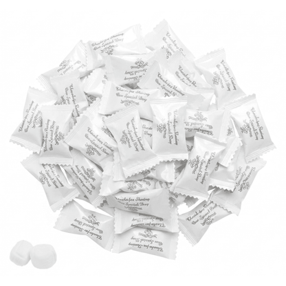 Thank You Wedding Butter Mints – 216ct Individually Wrapped Mints (Silver Wrapper) - Tree Treasures