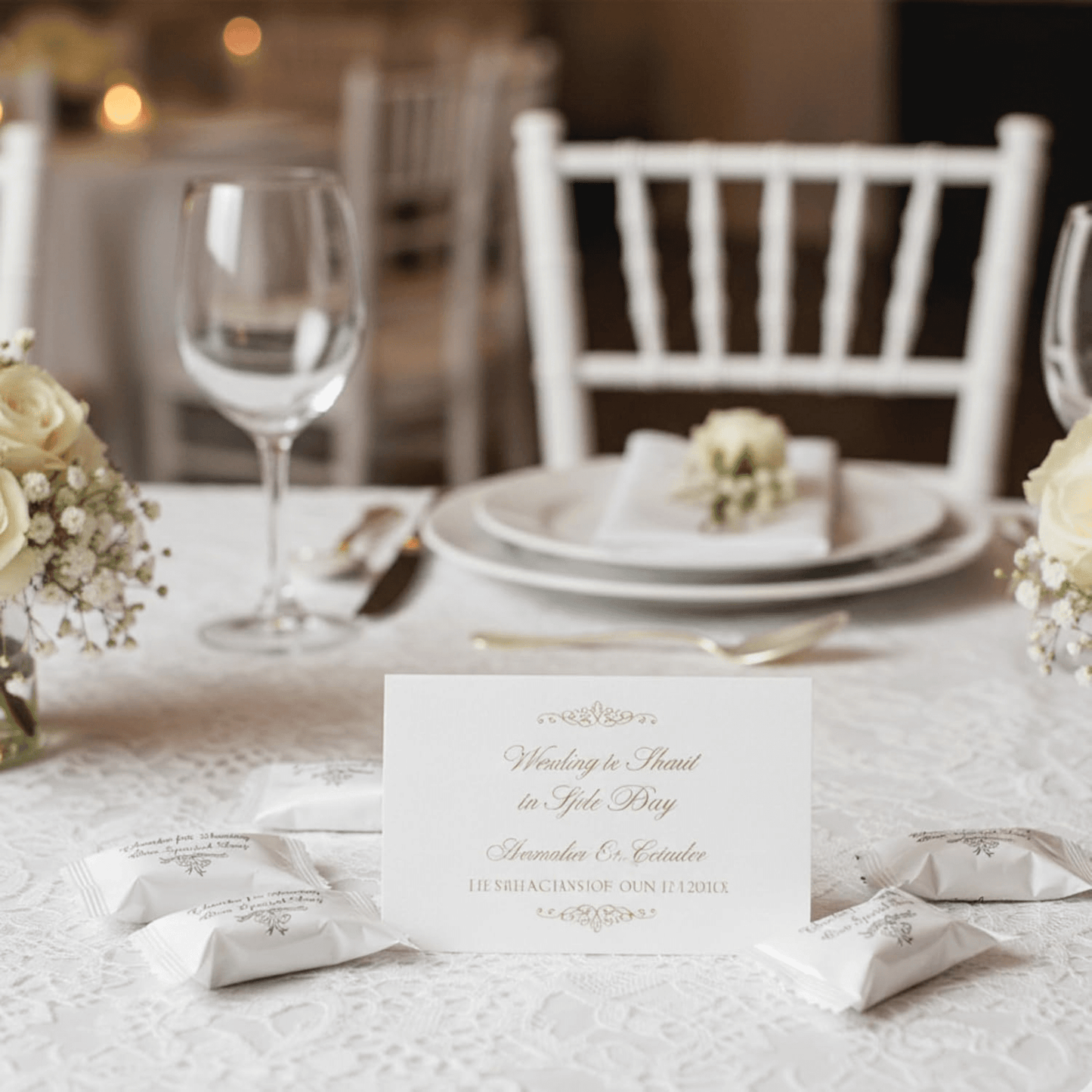 Thank You Wedding Butter Mints – 216ct Individually Wrapped Mints (Silver Wrapper) - Tree Treasures