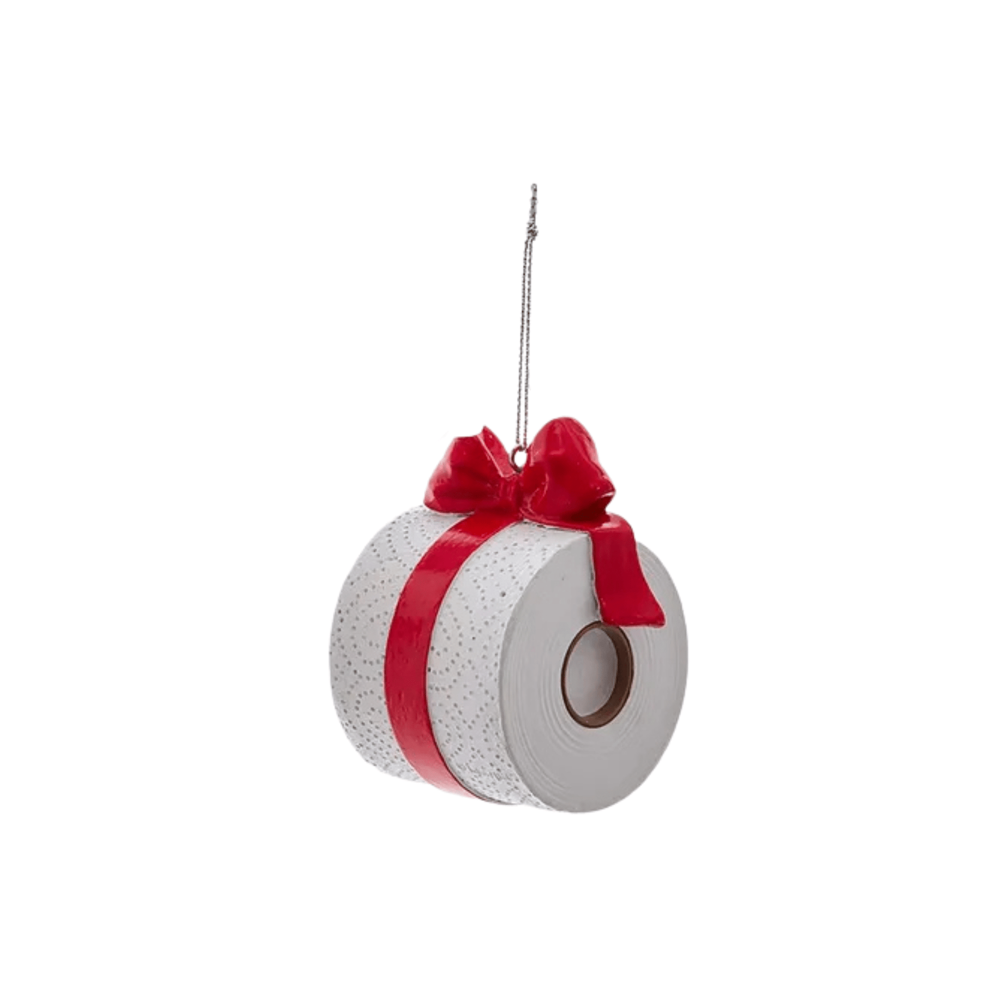 Toilet Paper Ribbon Roll Ornament – Funny Pandemic - Inspired Holiday Décor - Tree Treasures