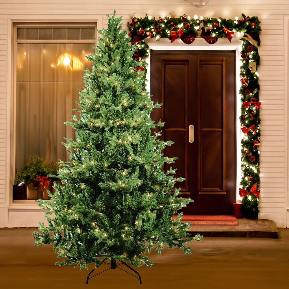 7' Pre-Lit Clear Incandescent Jackson Pine Tree