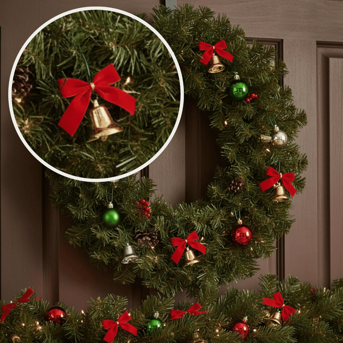 Tree Treasures Green Ornament Hooks, 100 - Piece Box Set - Tree Treasures