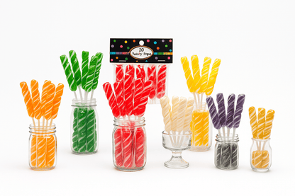 Twisty Pops – 20 Individually Wrapped Swirl Lollipops (8.46 oz Bag) – Bulk Candy for Parties, Buffets, Favors & Gifts - Tree Treasures