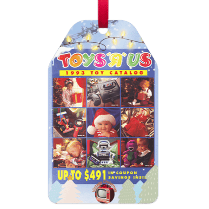 Vintage 1993 Toy Catalog Christmas Ornament - Tree Treasures