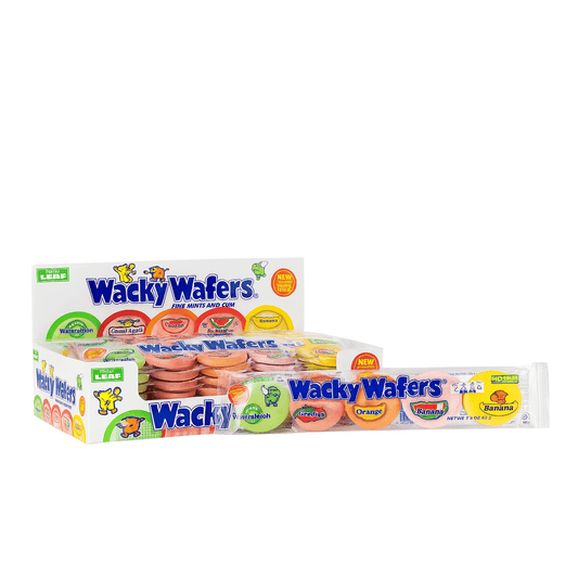 Wacky Wafers 1.2 oz – Assorted Fruit Flavored Sugar Wafers, 6 - Pack Nostalgic Candy Favorite - Tree Treasures