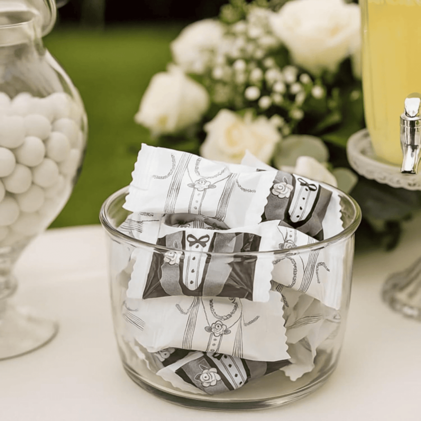 Wedding Butter Mints Individually Wrapped Bulk – 216ct White Buttermints Individually Wrapped for Wedding Favors, Reception Candy, Bridal Shower Mints Perfecto Dulces Para Boda - Tree Treasures
