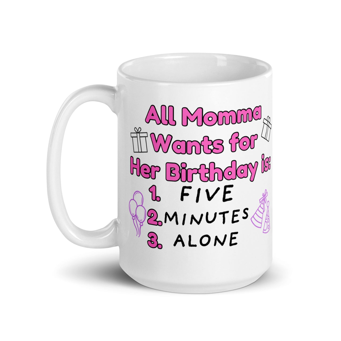 "All Momma Wants" Birthday Mug